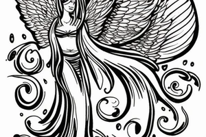 guardian angel tattoo idea