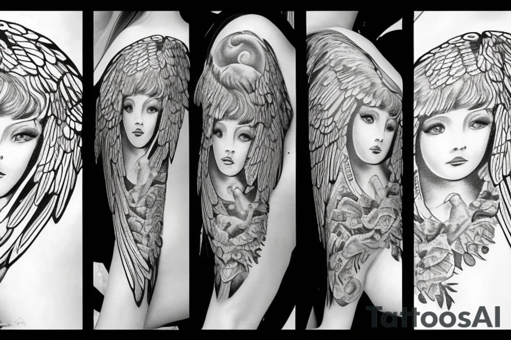 guardian angel tattoo idea