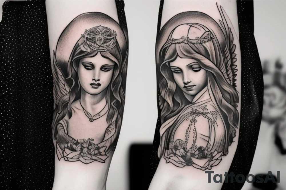 guardian angel tattoo idea
