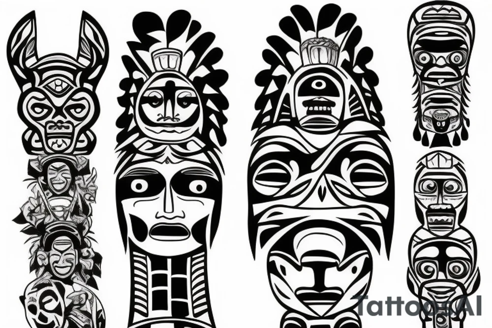 Totem pole tattoo idea