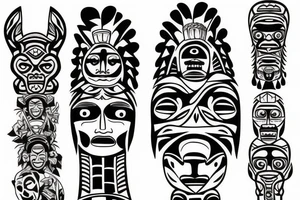 Totem pole tattoo idea