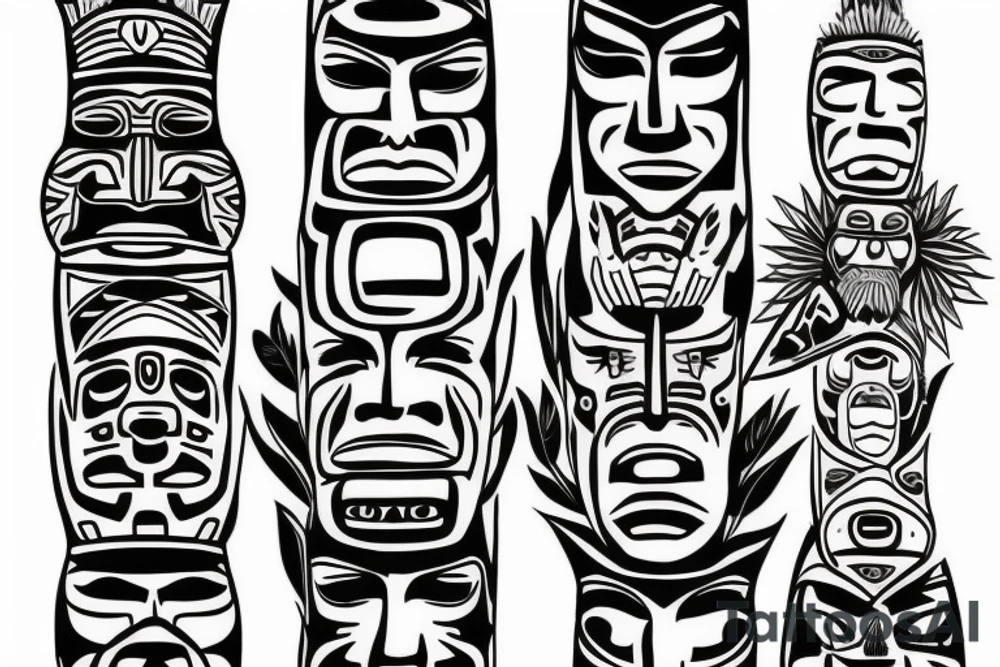 Totem pole tattoo idea