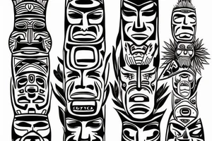 Totem pole tattoo idea