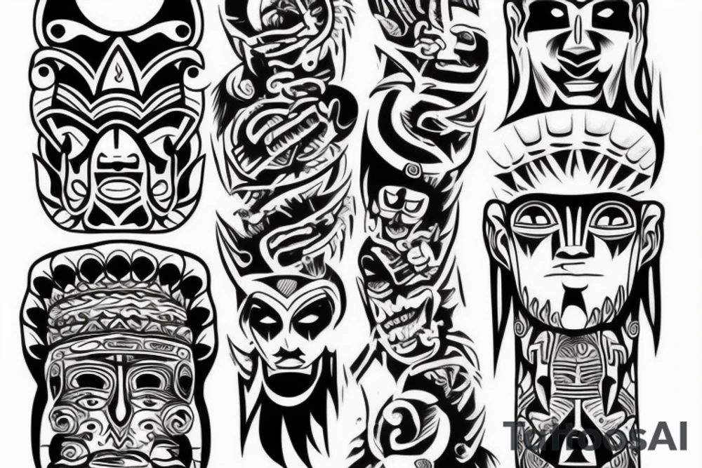 Totem pole tattoo idea