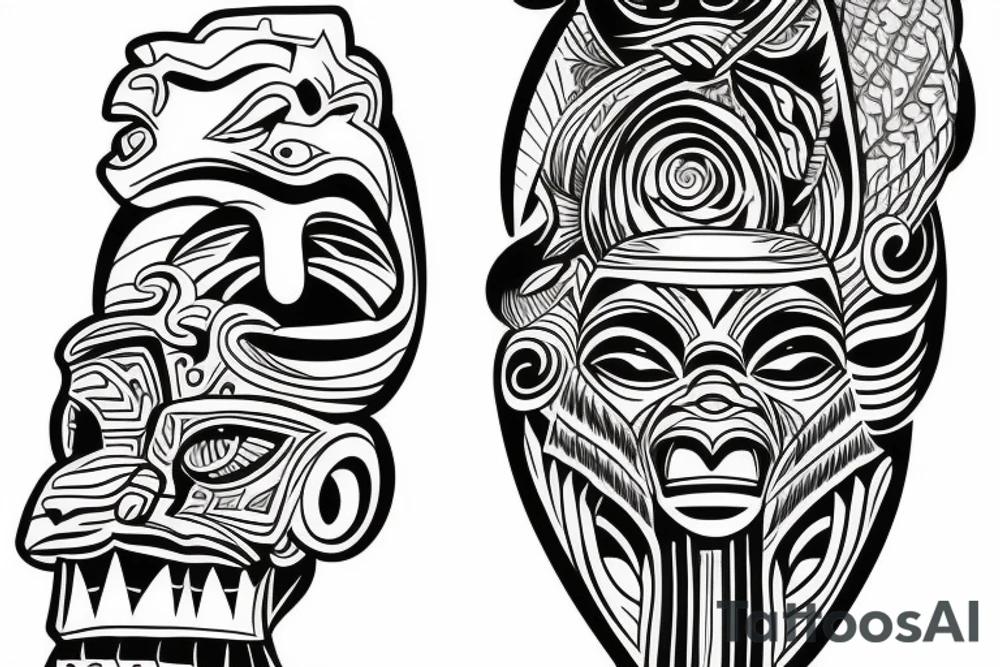 Totem pole tattoo idea