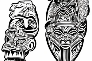 Totem pole tattoo idea