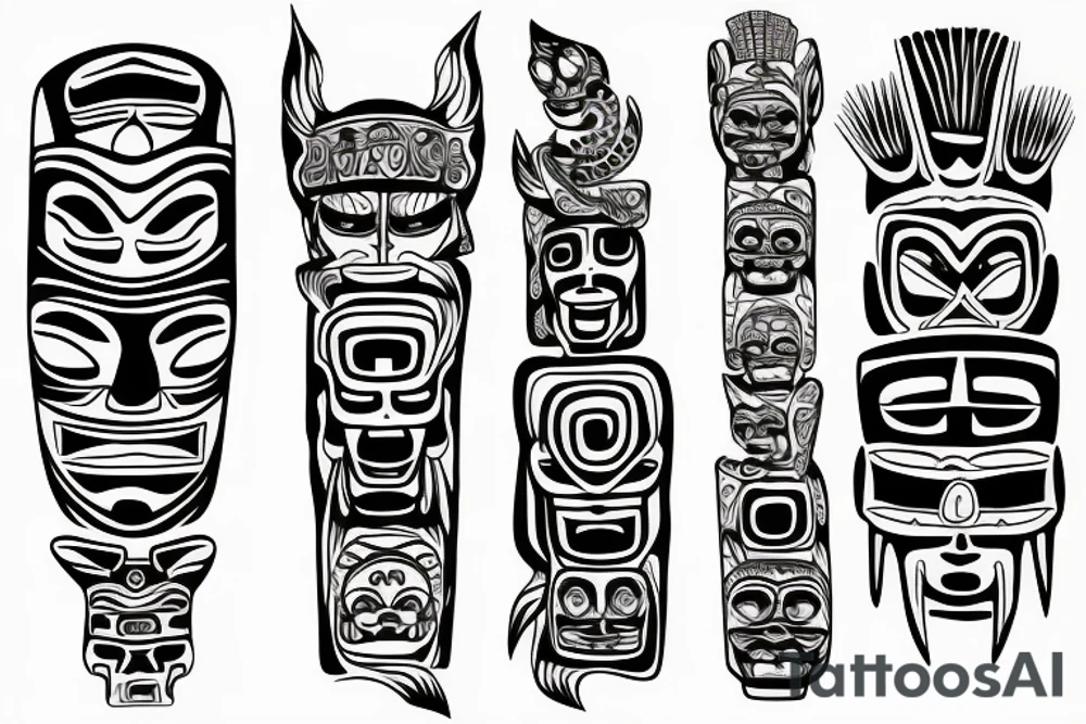 Totem pole tattoo idea