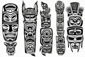Totem pole tattoo idea