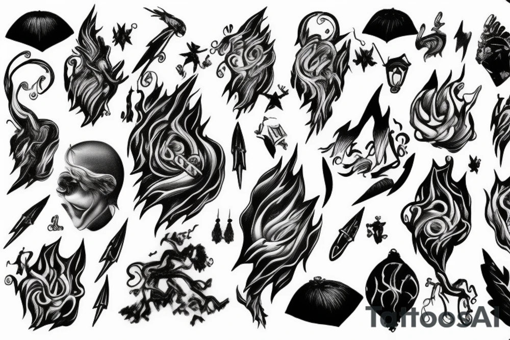 Lightning Storm tattoo idea