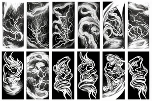 Lightning Storm tattoo idea