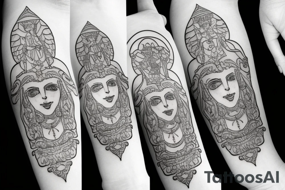 Hera the Greek goddess tattoo idea