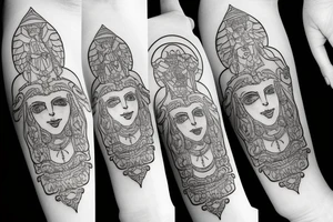 Hera the Greek goddess tattoo idea