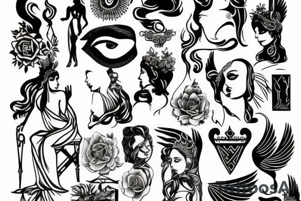 Hera the Greek goddess tattoo idea