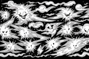 Lightning Storm in night sky tattoo idea