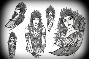 Hera the Greek goddess tattoo idea