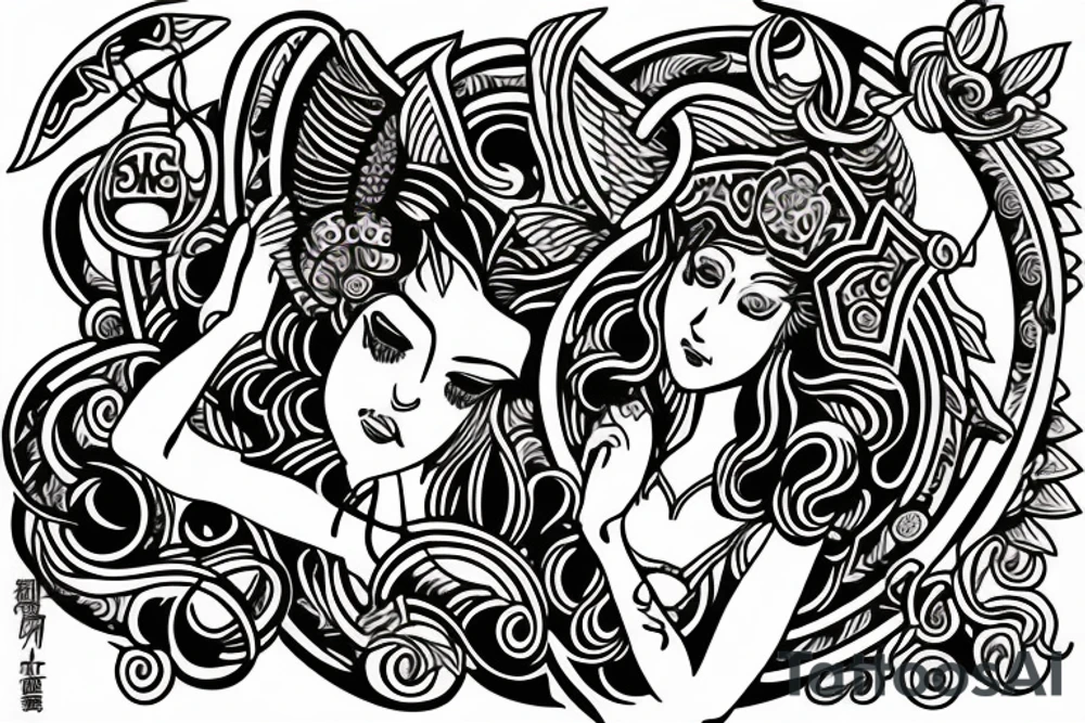 Hera the Greek goddess tattoo idea
