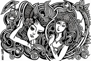 Hera the Greek goddess tattoo idea