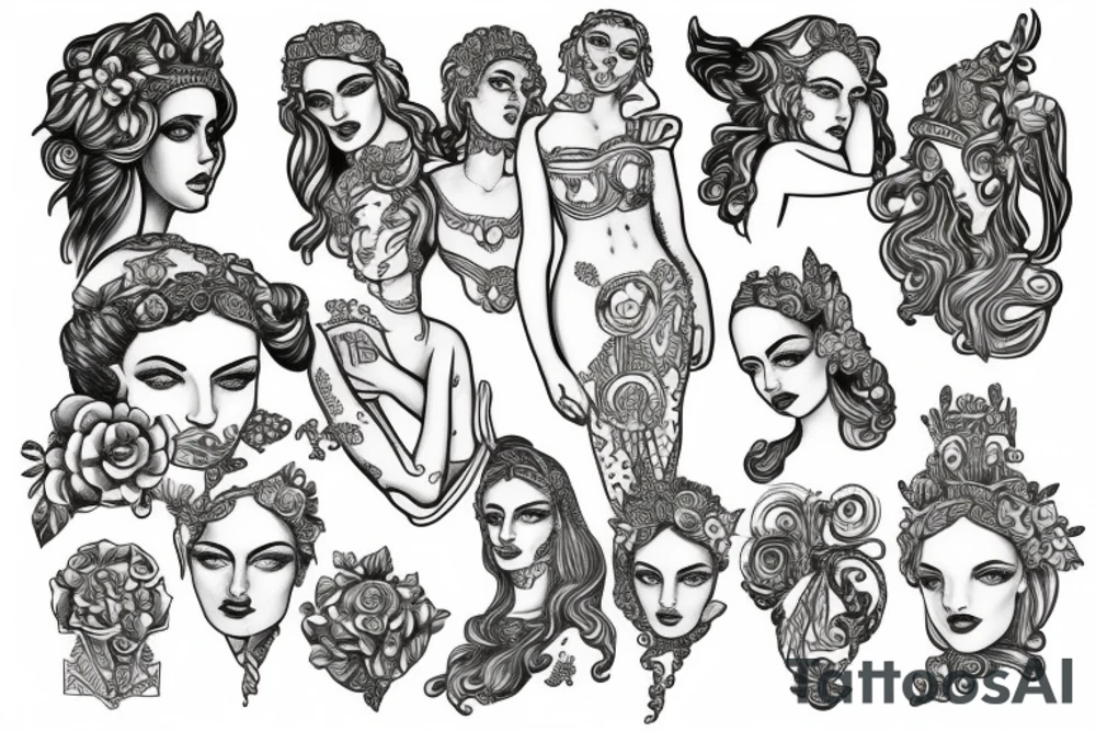 Hera the Greek goddess tattoo idea
