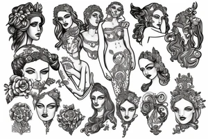 Hera the Greek goddess tattoo idea