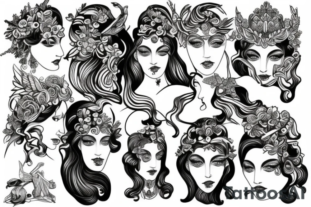 Hera the Greek goddess tattoo idea