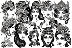 Hera the Greek goddess tattoo idea