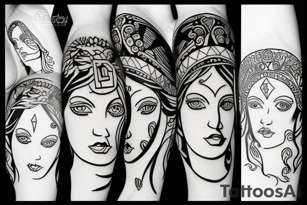 Hera the Greek goddess tattoo idea