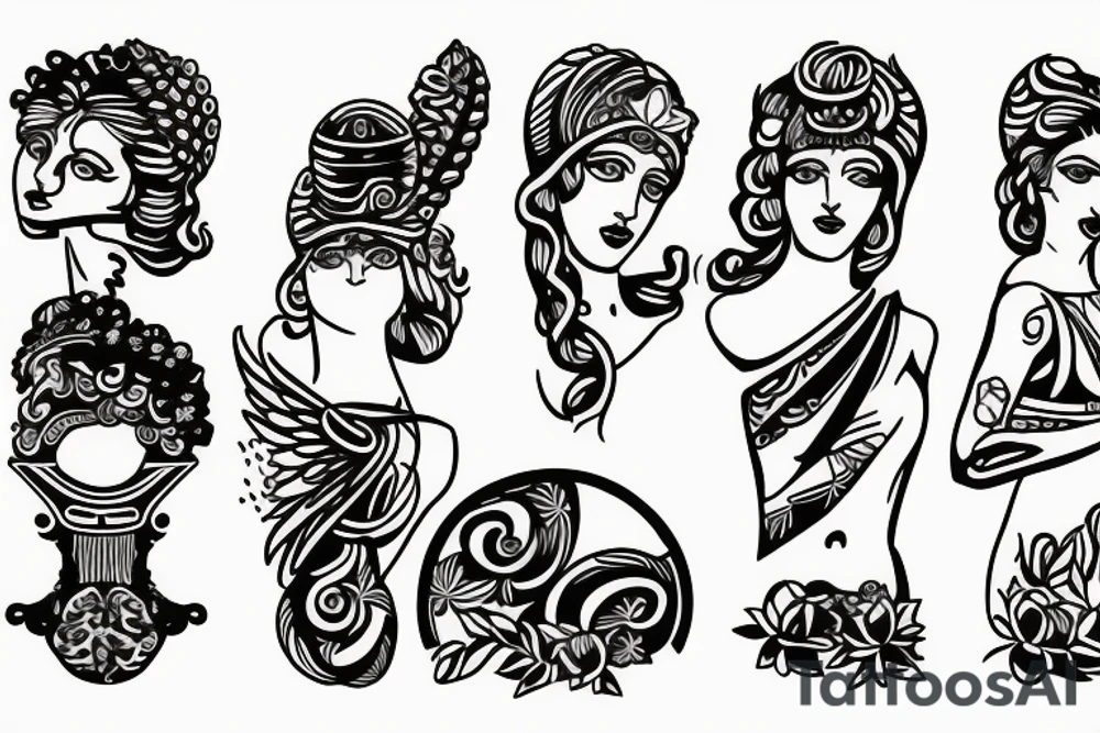 Hera the Greek goddess tattoo idea