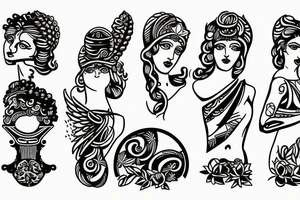 Hera the Greek goddess tattoo idea