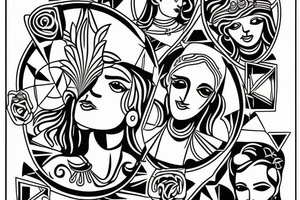Hera the Greek goddess tattoo idea