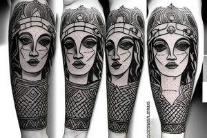 Hera the Greek goddess tattoo idea