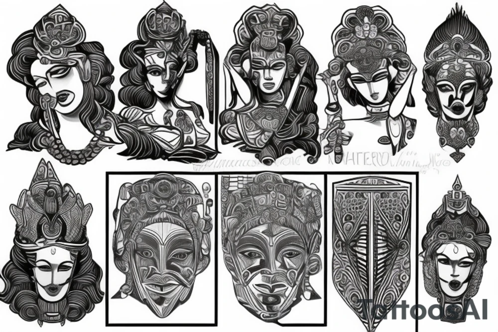 Statue of Hera tattoo idea