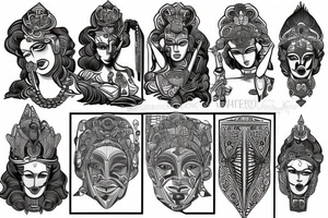 Statue of Hera tattoo idea