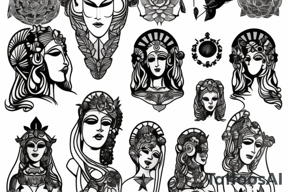 Statue of Hera tattoo idea