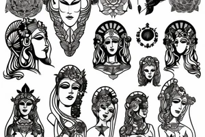 Statue of Hera tattoo idea