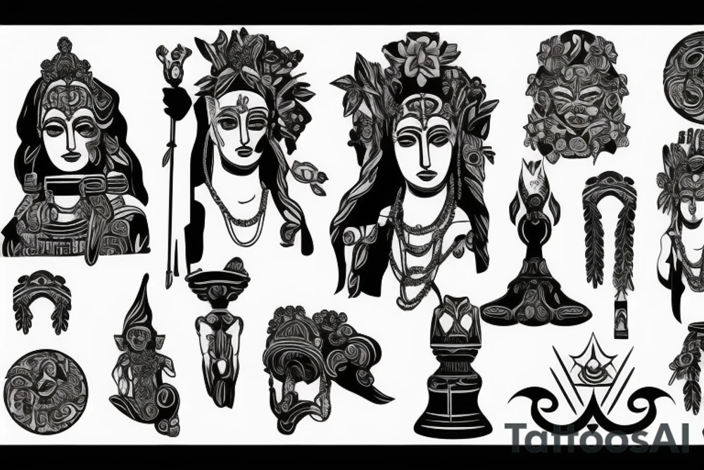 Statue of Hera tattoo idea