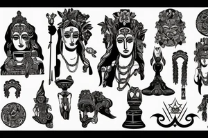 Statue of Hera tattoo idea