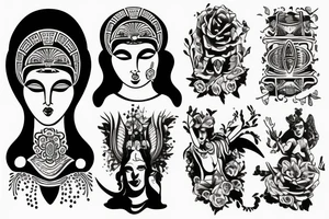 Statue of Hera tattoo idea