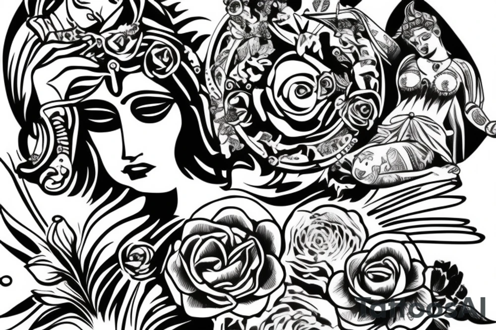 Statue of Hera tattoo idea