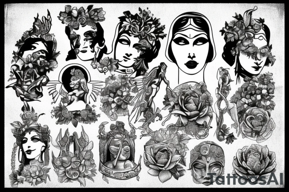 Statue of Hera tattoo idea