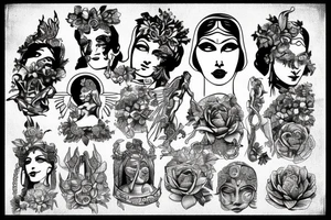 Statue of Hera tattoo idea