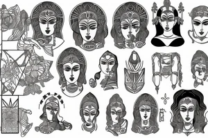 Statue of Hera tattoo idea
