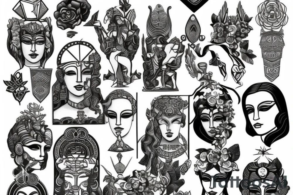 Statue of Hera tattoo idea
