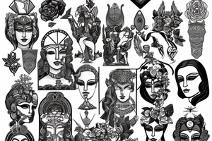 Statue of Hera tattoo idea