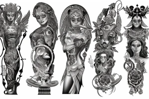 Statue of Hera tattoo idea