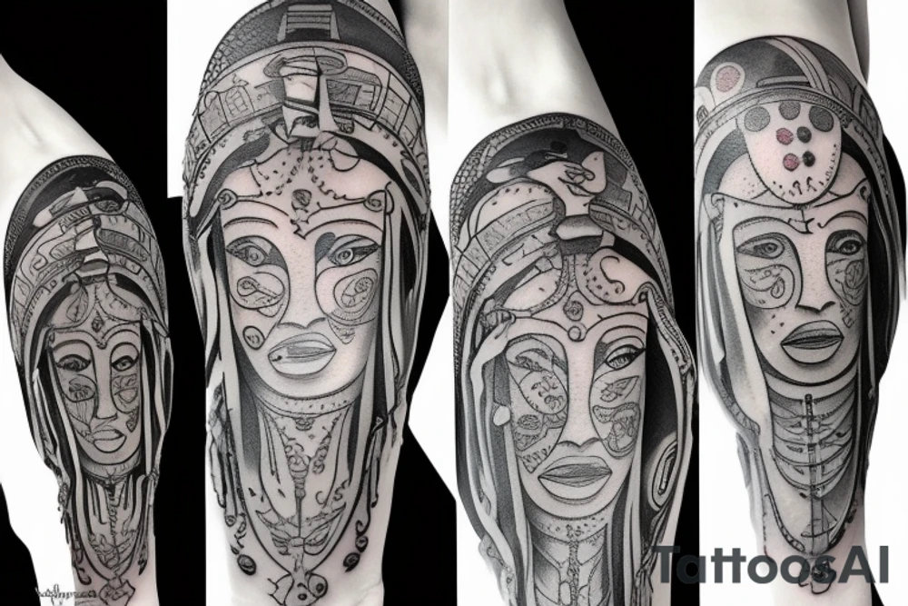 Statue of Hera tattoo idea