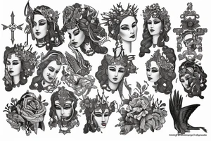 Statue of Hera tattoo idea