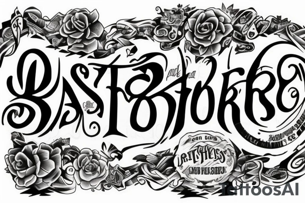 3 brothers and one sister tattoo idea