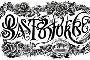 3 brothers and one sister tattoo idea