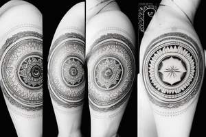 Esoteric sun tattoo idea