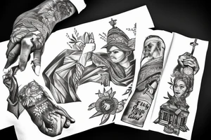 the history of Ukraine + the struggle for freedom + the price of freedom + sleeve tattoo tattoo idea
